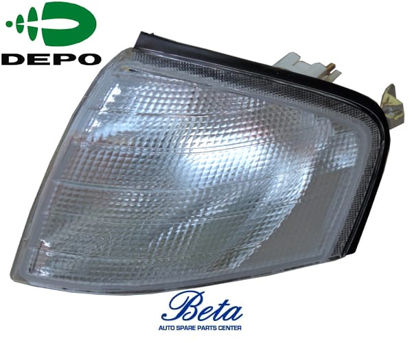 Left Side Corner Lamp -White for Mercedes C-Class W202 1994-2000 models, Part Number 2028260943 / 2028260743 Left Side Corner Lamp -White for Mercedes C-Class W202 1994-2000 models, Part Number 2028260943 / 2028260743